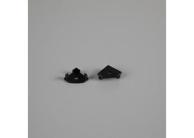 EMBOUT NOIR AVEC PROFIL DE TROU 2000*18*18mm TIRAS LED STRIPS Noir