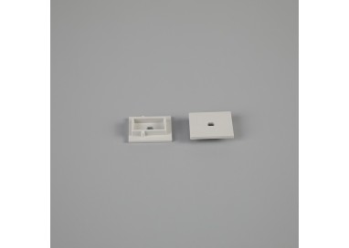 EMBOUT AVEC TROU PROFIL DE SOL 2000*21,3*26mm TIRAS LED STRIPS Gris