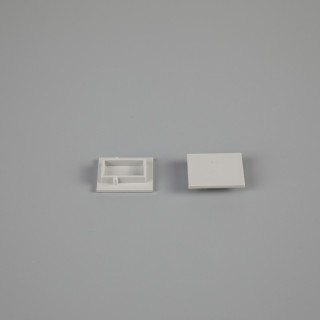 EMBOUT SANS TROU PROFIL DE SOL 2000*21,3*26mm TIRAS LED STRIPS Gris