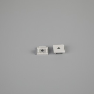 EMBOUT AVEC TROU PROFIL EN ALUMINIUM ENCASTRÉ 2000*56*15mm TIRAS LED STRIPS Gris