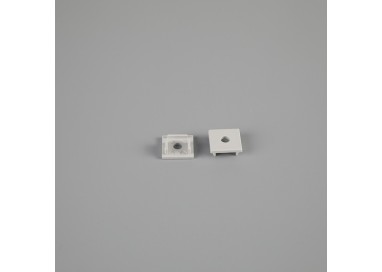 EMBOUT AVEC TROU PROFIL EN ALUMINIUM ENCASTRÉ 2000*56*15mm TIRAS LED STRIPS Gris