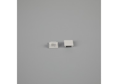 EMBOUT SANS TROU EN PROFIL ALUMINIUM ENCASTRE. 2000 x 56 x 15 mm TIRAS LED STRIPS Gris