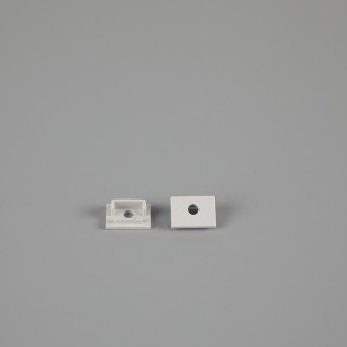 EMBOUT AVEC TROU EN PROFIL ALUMINIUM ENCASTRÉ. 2000 x 35 x 11 mm TIRAS LED STRIPS Gris