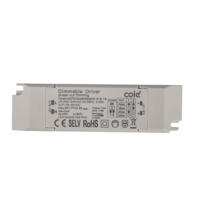 Pilote Triac gradable 15 W SUNSET Blanc