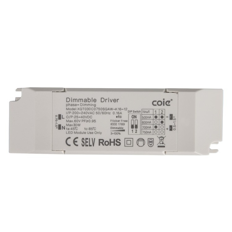 Pilote Triac gradable 20 W SUNSET Blanc