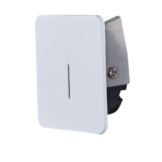 Lèche-mur LED 3 W 3 000 K IP42 carré blanc SOTAVENTO Blanc