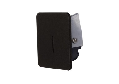 Lèche-mur LED 3 W 3 000 K IP42 carré noir SOTAVENTO Noir