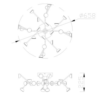 Petit plafonnier LED ADN Blanc