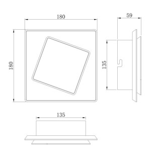 Applique murale LED DAKLA Blanc
