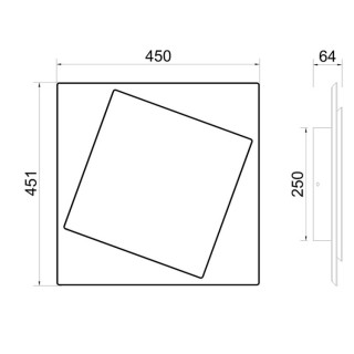 Applique murale LED DAKLA Blanc