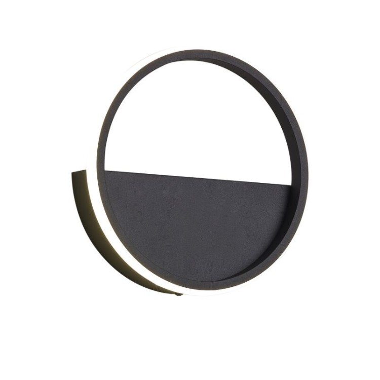 Applique murale LED 8W 3000K Grande KITESURF Noir
