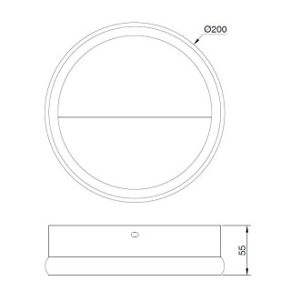 Applique murale LED 8W 3000K Medium KITESURF Blanc