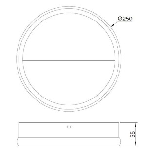 Applique murale LED 8W 3000K Grande KITESURF Blanc