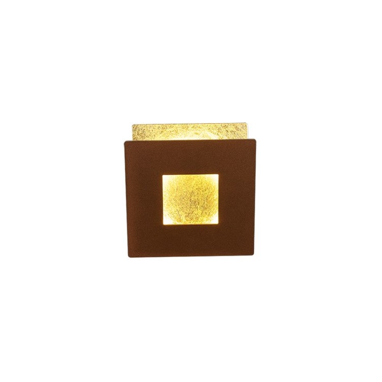 Applique murale LED 12W 3000K DALIA Corten + Or