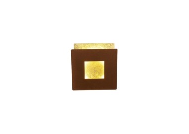 Applique murale LED 12W 3000K DALIA Corten + Or