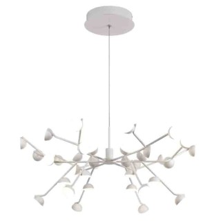 Lampe suspendue moyenne à LED ADN Blanc