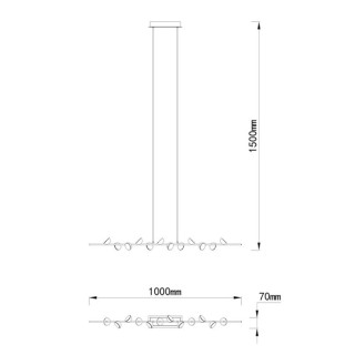 Lampe suspendue à LED Lin ADN Blanc