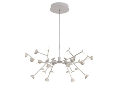 Grande lampe suspendue LED à intensité variable ADN Blanc