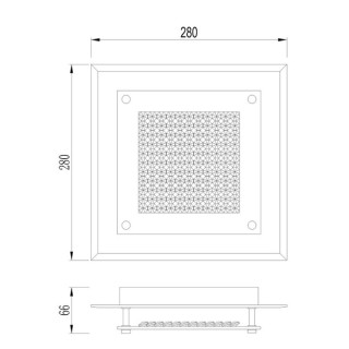 Plafonnier LED CRYSTAL LED Chrome