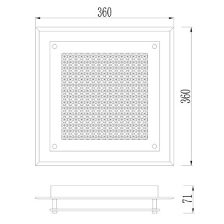Plafonnier LED CRYSTAL LED Chrome