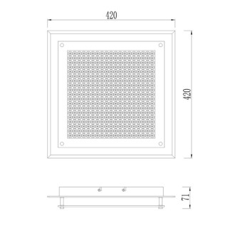 Plafonnier LED CRYSTAL LED Chrome