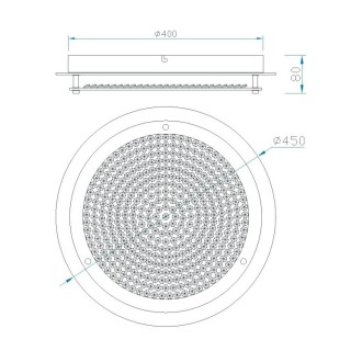 Plafonnier LED CRYSTAL LED Chrome