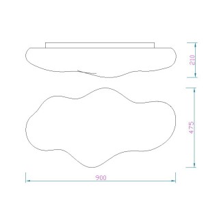 Plafonnier IP44 EOS Blanc