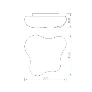 Plafonnier IP44 EOS Blanc
