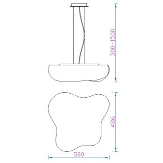 Lampe suspendue EOS Blanc