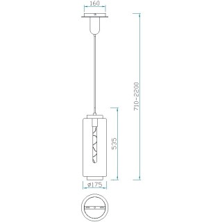 Lampe suspendue - Petite JARRAS Cuivre