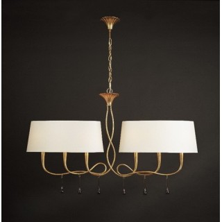 Lampe suspendue PAOLA Peinture dorée
