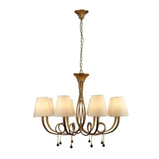 Lampe suspendue PAOLA Peinture dorée