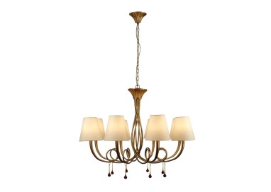 Lampe suspendue PAOLA Peinture dorée