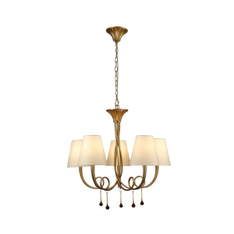 Lampe suspendue PAOLA Peinture dorée Lampe suspendue PAOLA Peinture dorée