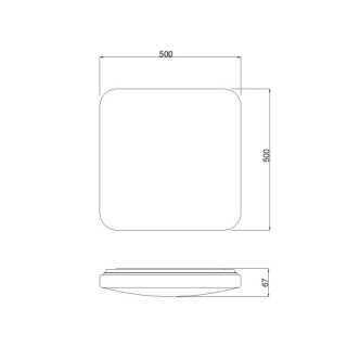 Plafonnier LED QUATRO II Blanc
