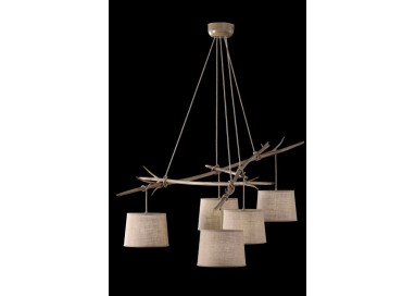 Lampe suspendue SABINA Imitation bois