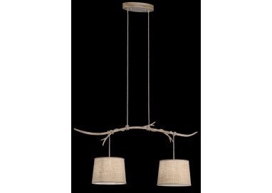 Lampe suspendue SABINA Imitation bois