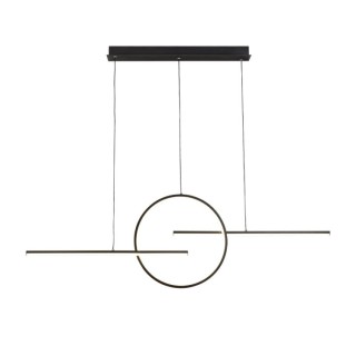 Lampe suspendue LED 50W 3000K KITESURF Noir