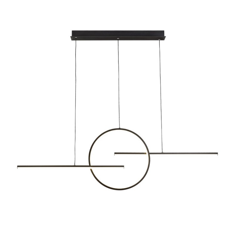 Lampe suspendue LED 50W 3000K KITESURF Noir