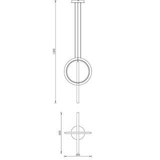 Lampe suspendue LED KITESURF Blanc