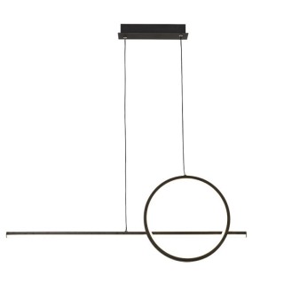 Lampe suspendue LED 30 W 3000 K à intensité variable KITESURF Noir