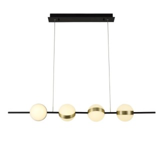Lampe suspendue LED Line CUBA Or/Noir