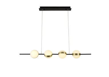 Lampe suspendue LED Line CUBA Or/Noir