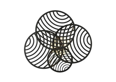 Plafonnier LED COLLAGE Noir