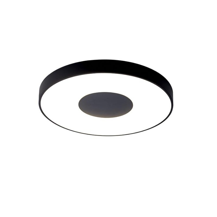 Plafonnier LED 80W 2700K-5000K Télécommande COIN Noir