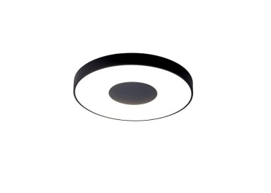 Plafonnier LED 80W 2700K-5000K Télécommande COIN Noir