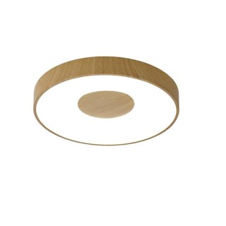 Plafonnier LED 80W 2700K-5000K Télécommande COIN Bois