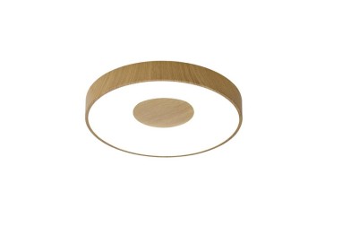 Plafonnier LED 80W 2700K-5000K Télécommande COIN Bois