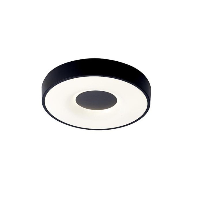 Plafonnier LED 56W 2700K-5000K Télécommande COIN Noir
