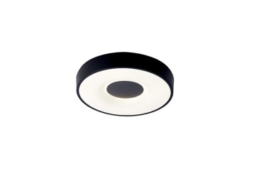 Plafonnier LED 56W 2700K-5000K Télécommande COIN Noir